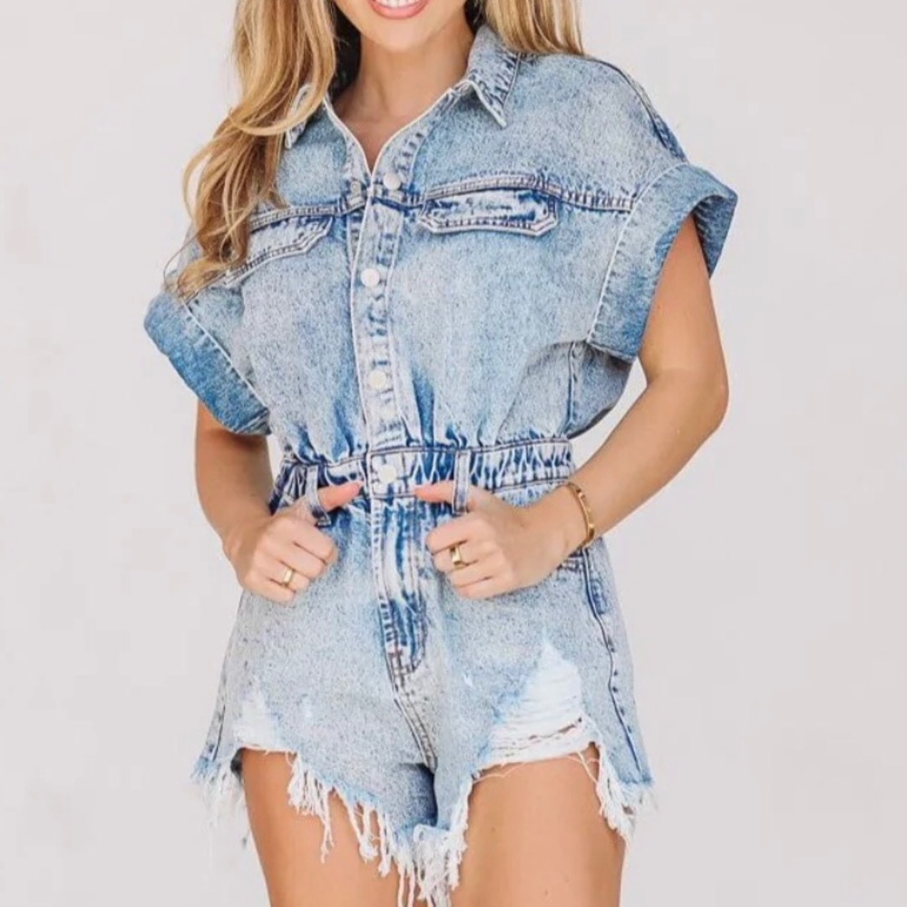 Jean Romper Brand New